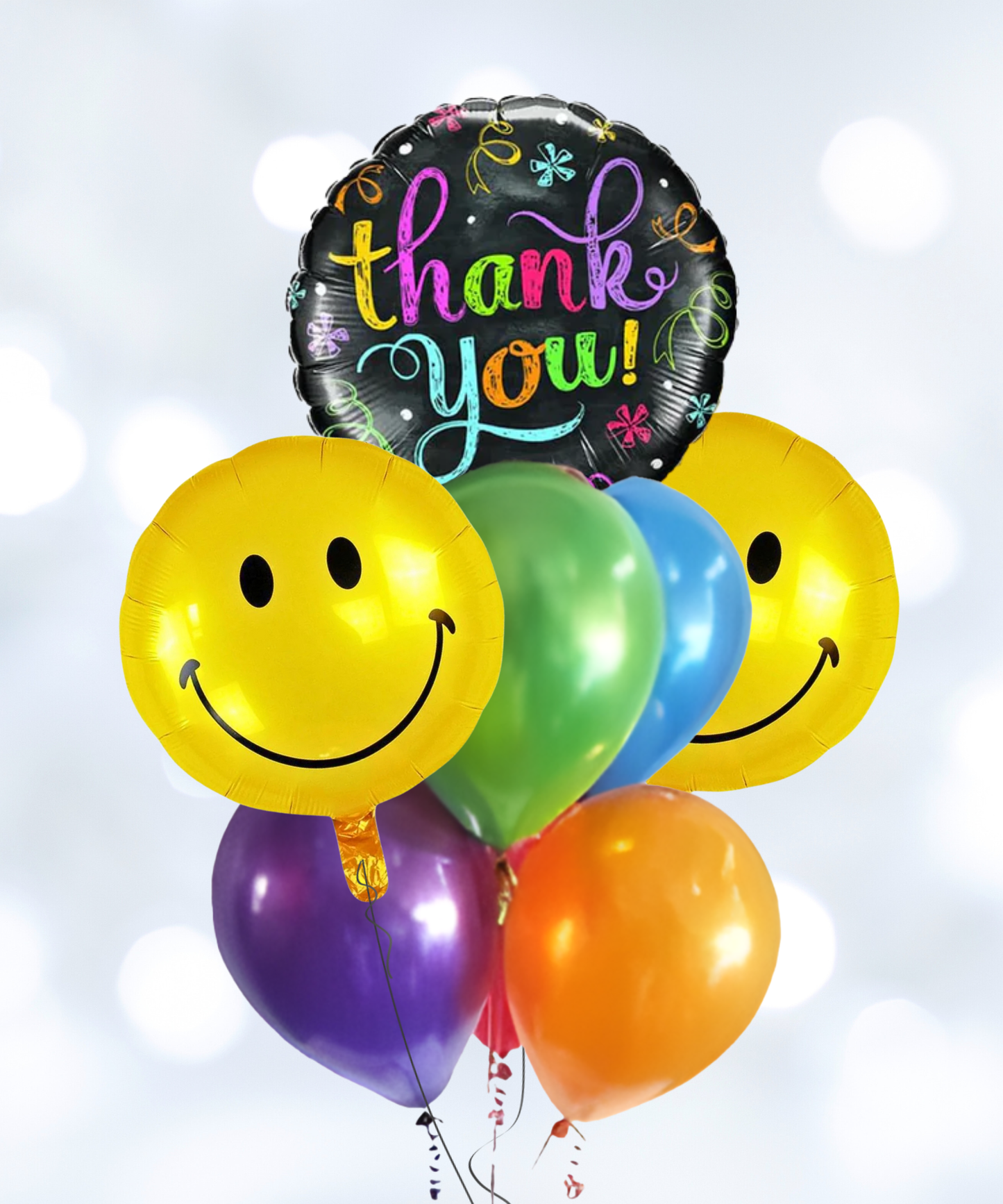Thank You Smiley Balloon Bouquet