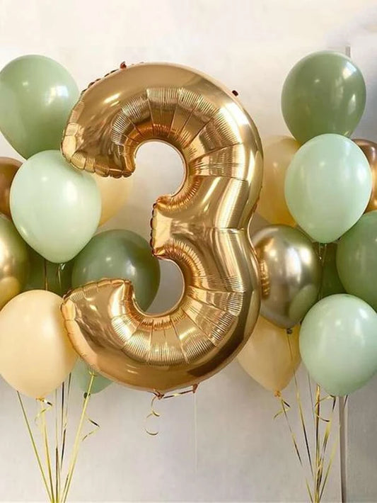 Kids Birthday Number Balloon Mega Bouquet (20 Balloons)