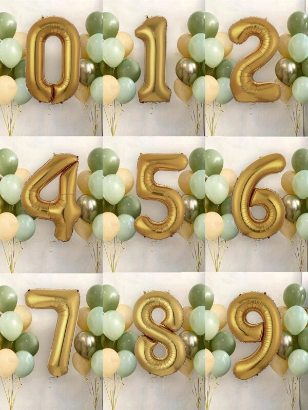 儿童生日数字气球巨型花束(20 个气球)