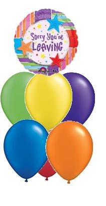 Leaving Birthday Balloon Bouquet