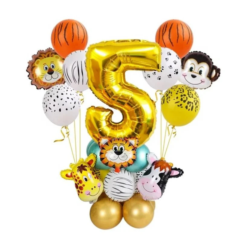 Kids Birthday Animal Balloon Bouquet