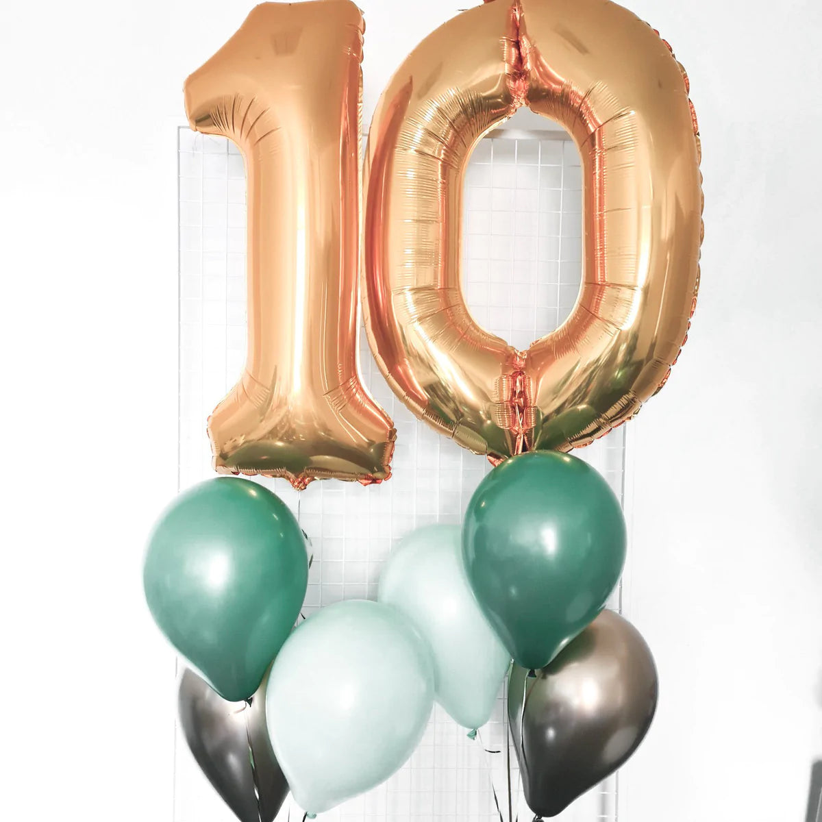 Birthday Balloon Bouquet Big Numbers Mix