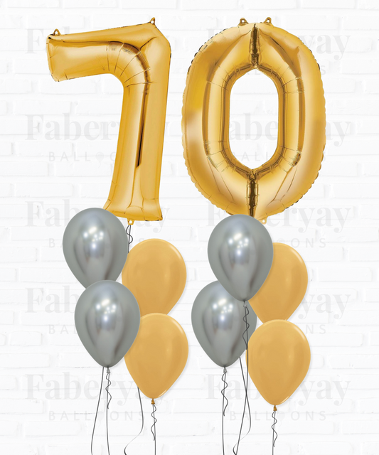 Golden Oldies Birthday Balloon Bouquet