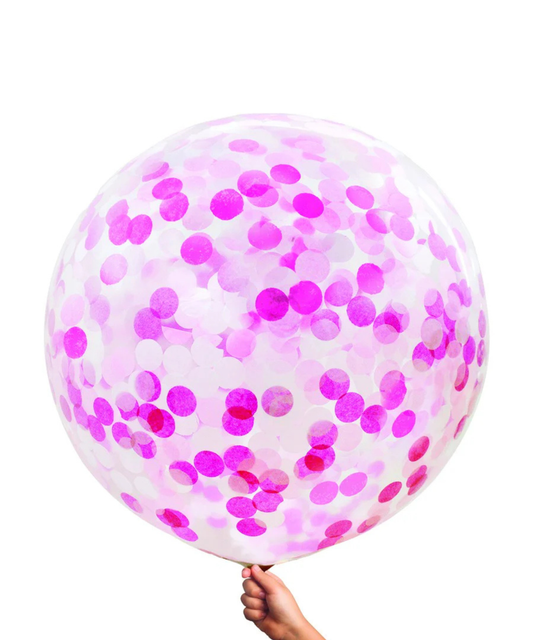 Artwrap 五彩纸屑气球（粉色）已充气