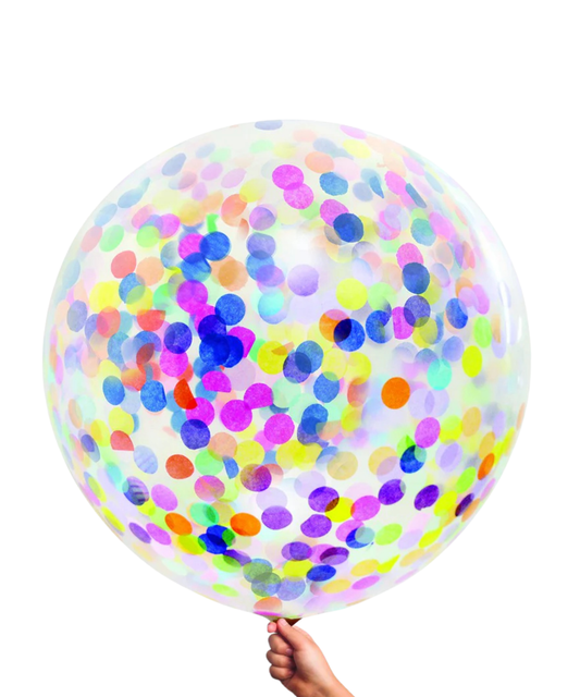 Artwrap 五彩纸屑巨型气球（多色）已充气