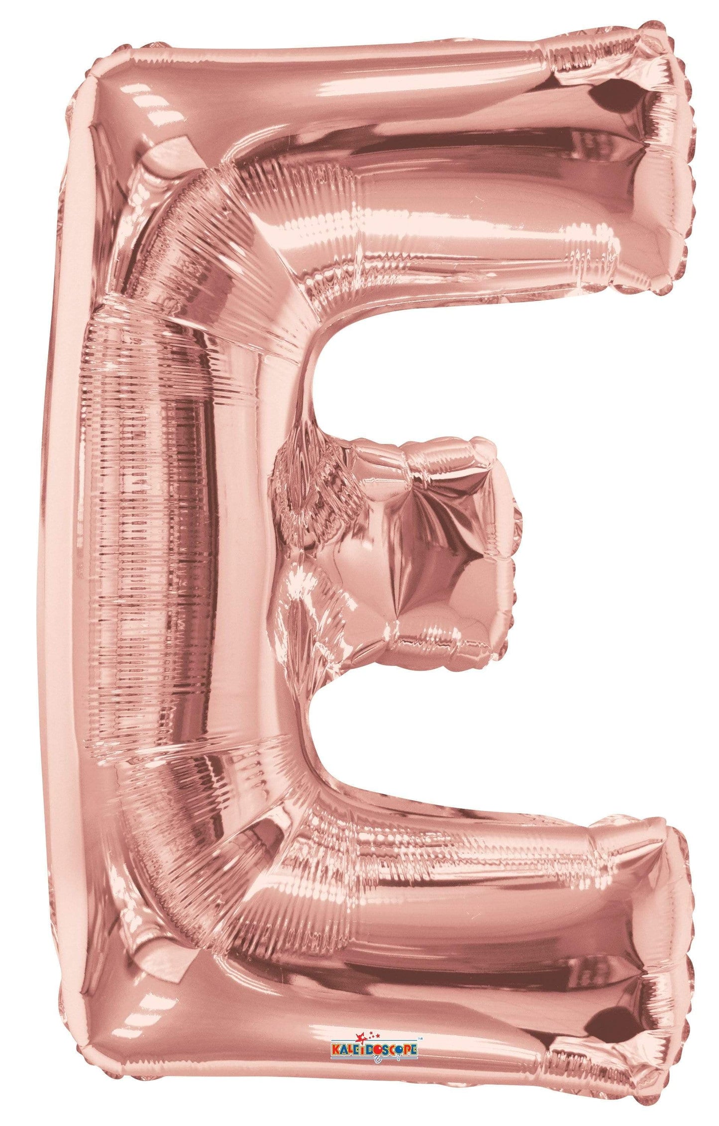 Letter E Helium Filled Giant Rose Gold Balloon