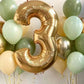 Kids Birthday Number Balloon Mega Bouquet (20 Balloons)