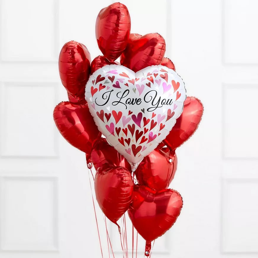 Romantic I Love You Balloon Bouquet