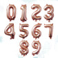 40in Rose Gold Number Balloon Uninflated (#1,2,3,4,5,6,7,8,9,0)